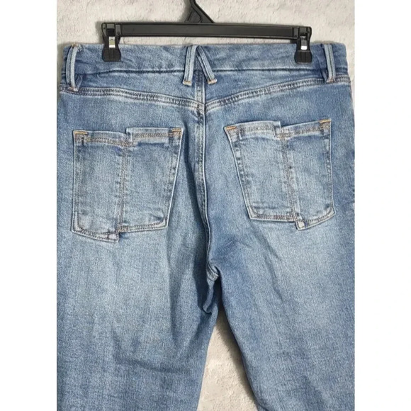 The Good American Women's BLue Denim Distressed Jeans - Picture 4 of 8